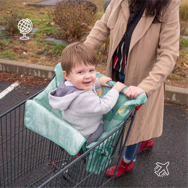 Protection de caddie pour bébé avec sac à dos de transport roba Style