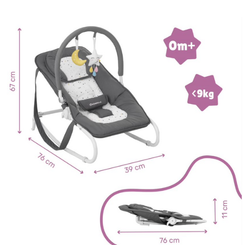 DE // Transat balancelle bébé easy ultra confort 5 positions
