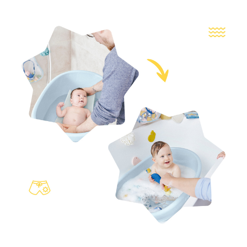 Baignoire bébé certifiée par TÜV Rheinland! - Baignoire bébé nouveau-nés de  0 à 24 mois - Baignoire anti-dérapante hauteur 86cm avec bonde. :  : Bébé et Puériculture